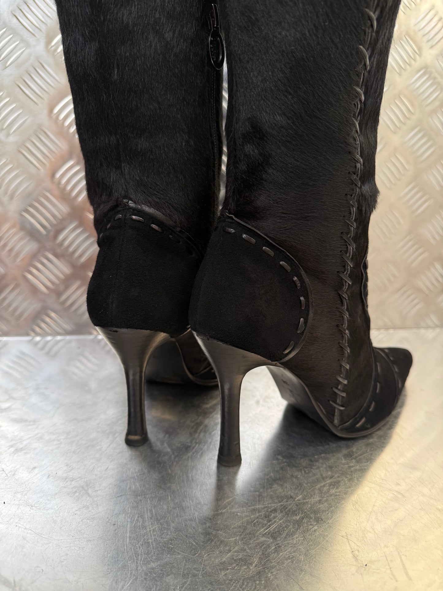 Vintage suede leather boots Twinkling Global