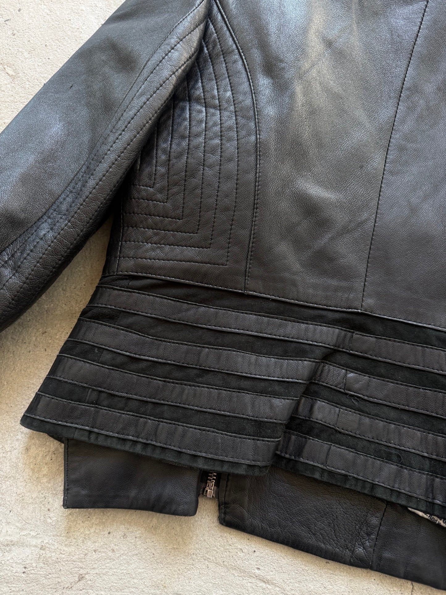 Vintage leather jacket TWINKLING GLOBAL