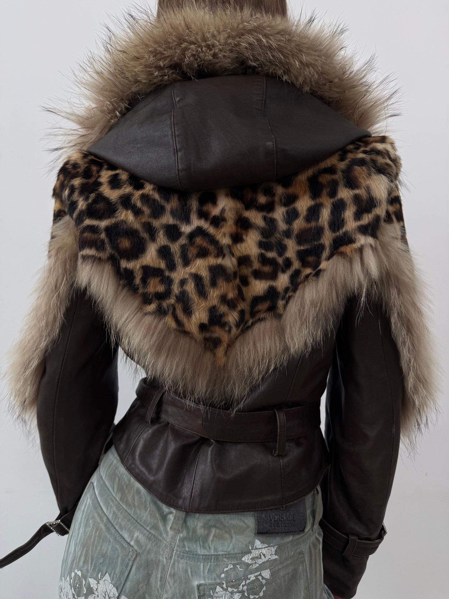 Vintage leather jacket TWINKLING GLOBAL