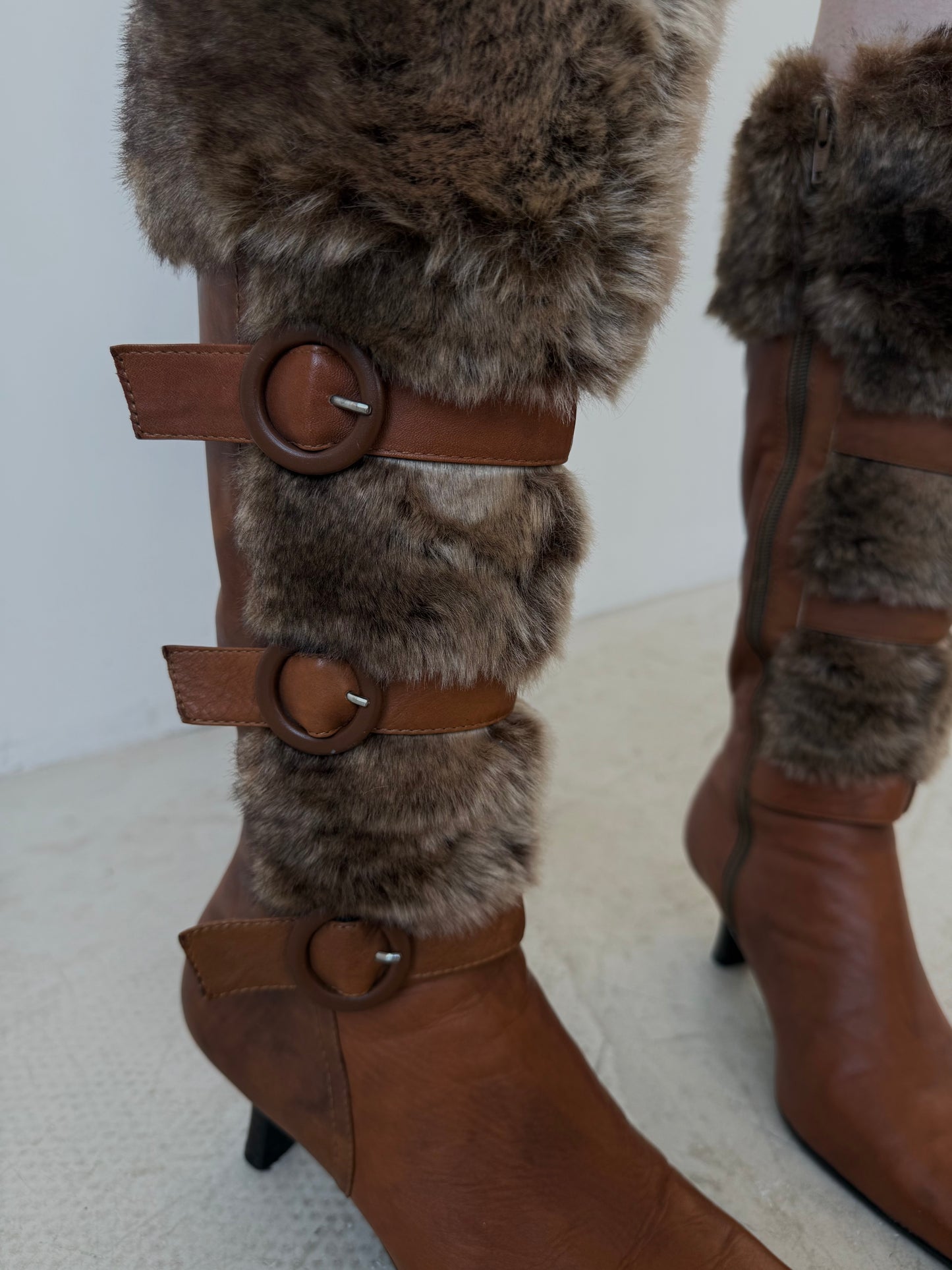 Vintage leather boots TWINKLING GLOBAL
