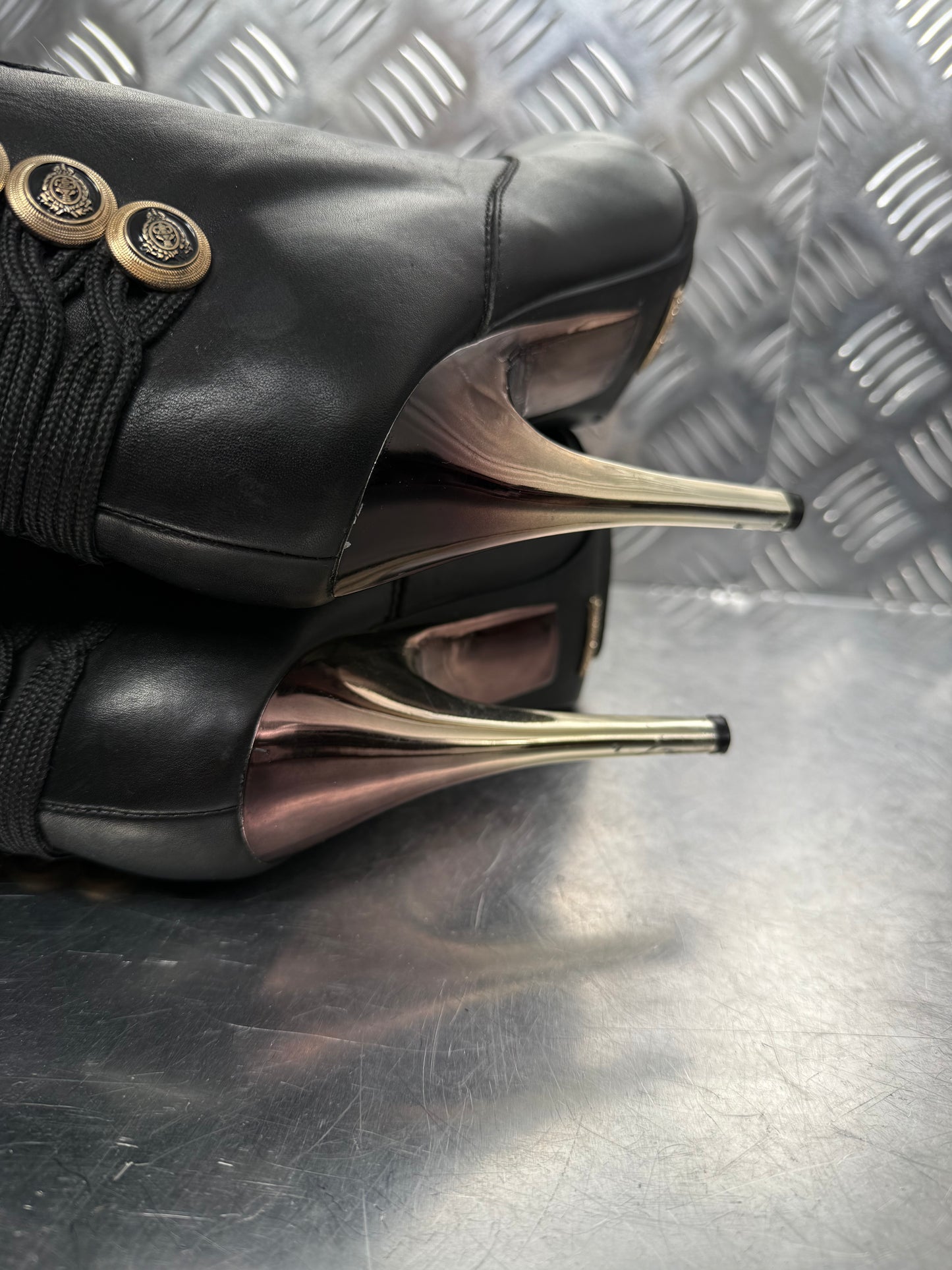 Vintage Paolo Conte high-heel leather boots TWINKLING GLOBAL