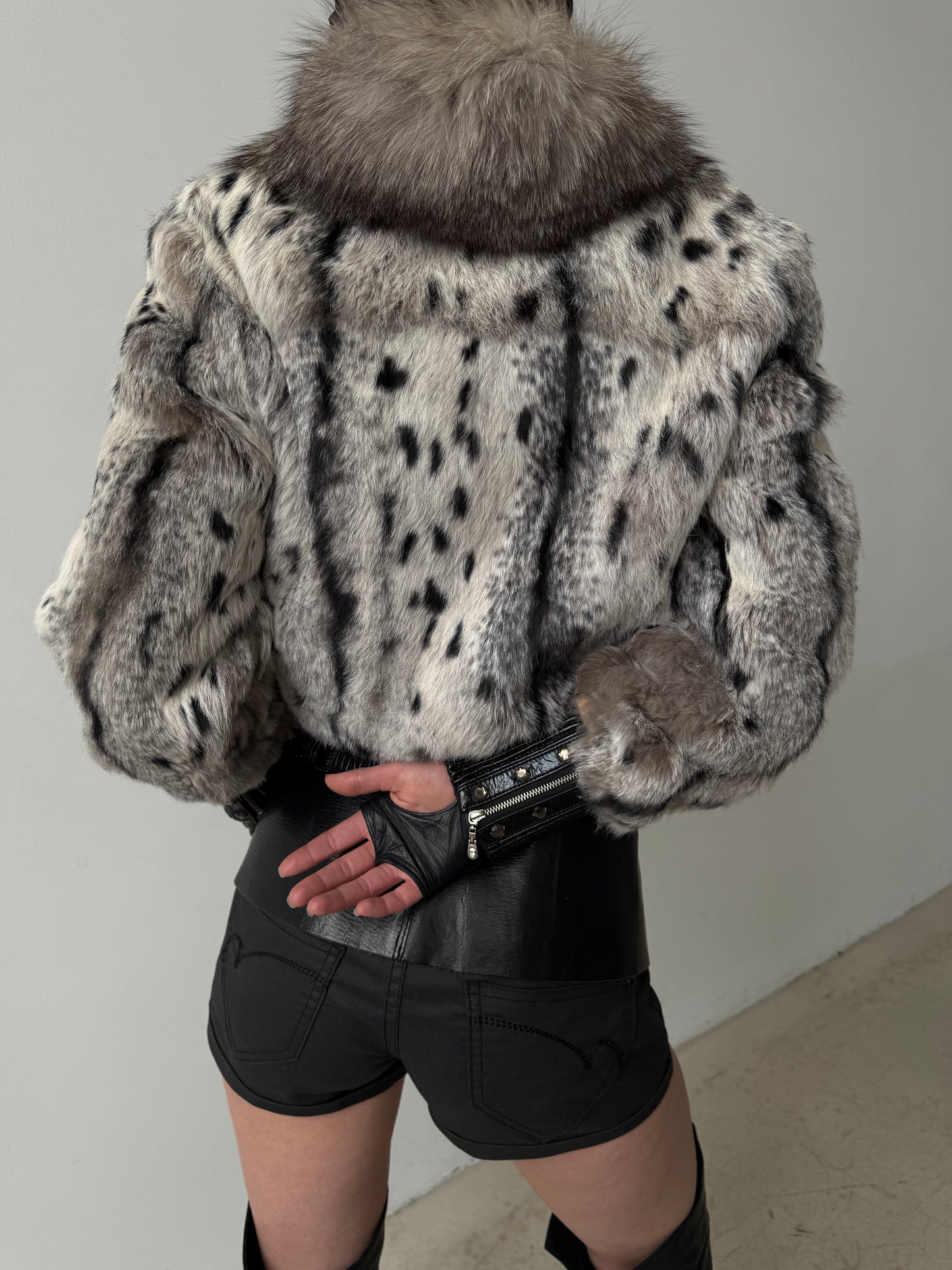 Vintage leather jacket TWINKLING GLOBAL