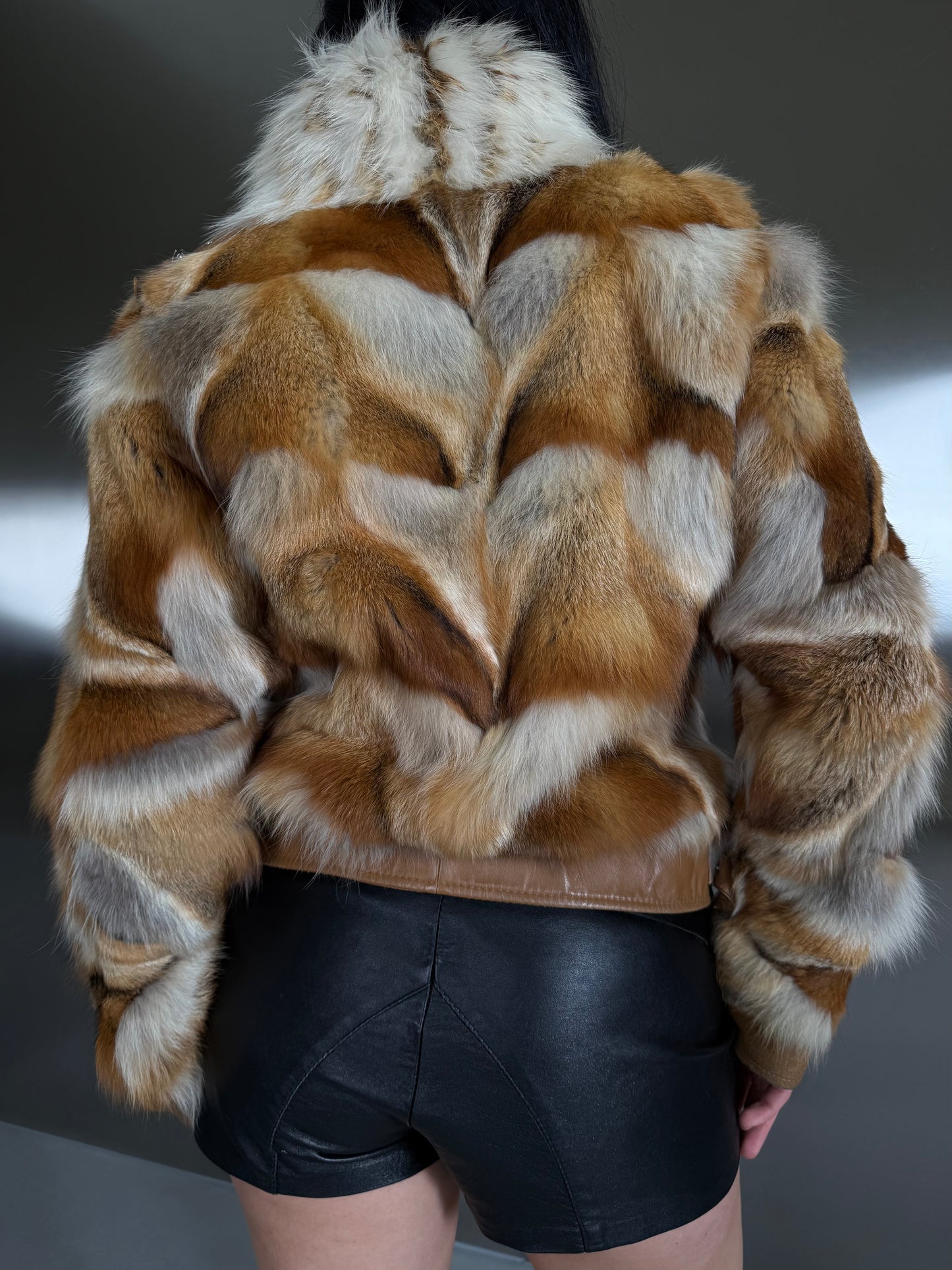 Vintage leather jacket TWINKLING GLOBAL