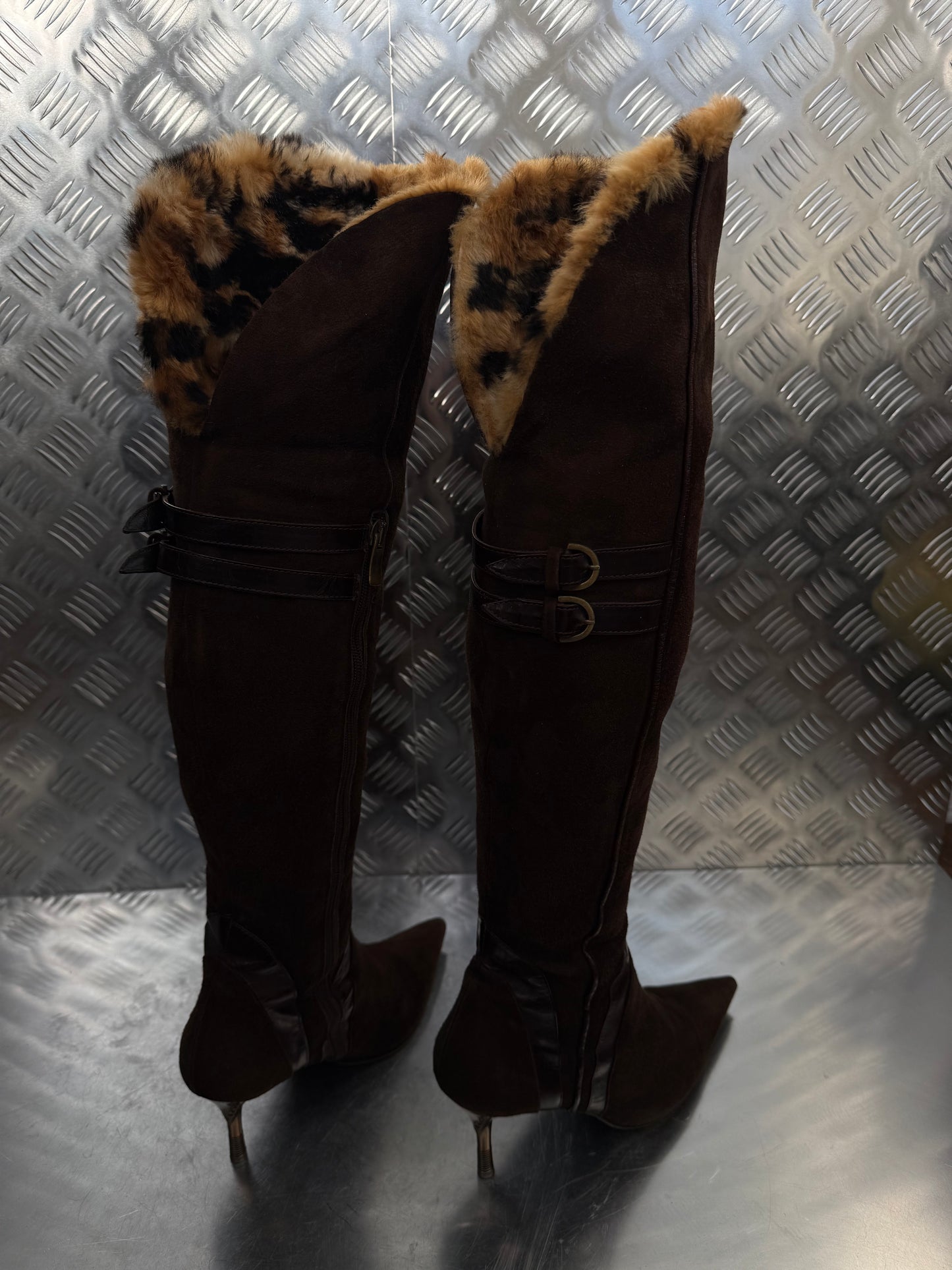 Vintage Italian suede leather boots TWINKLING GLOBAL