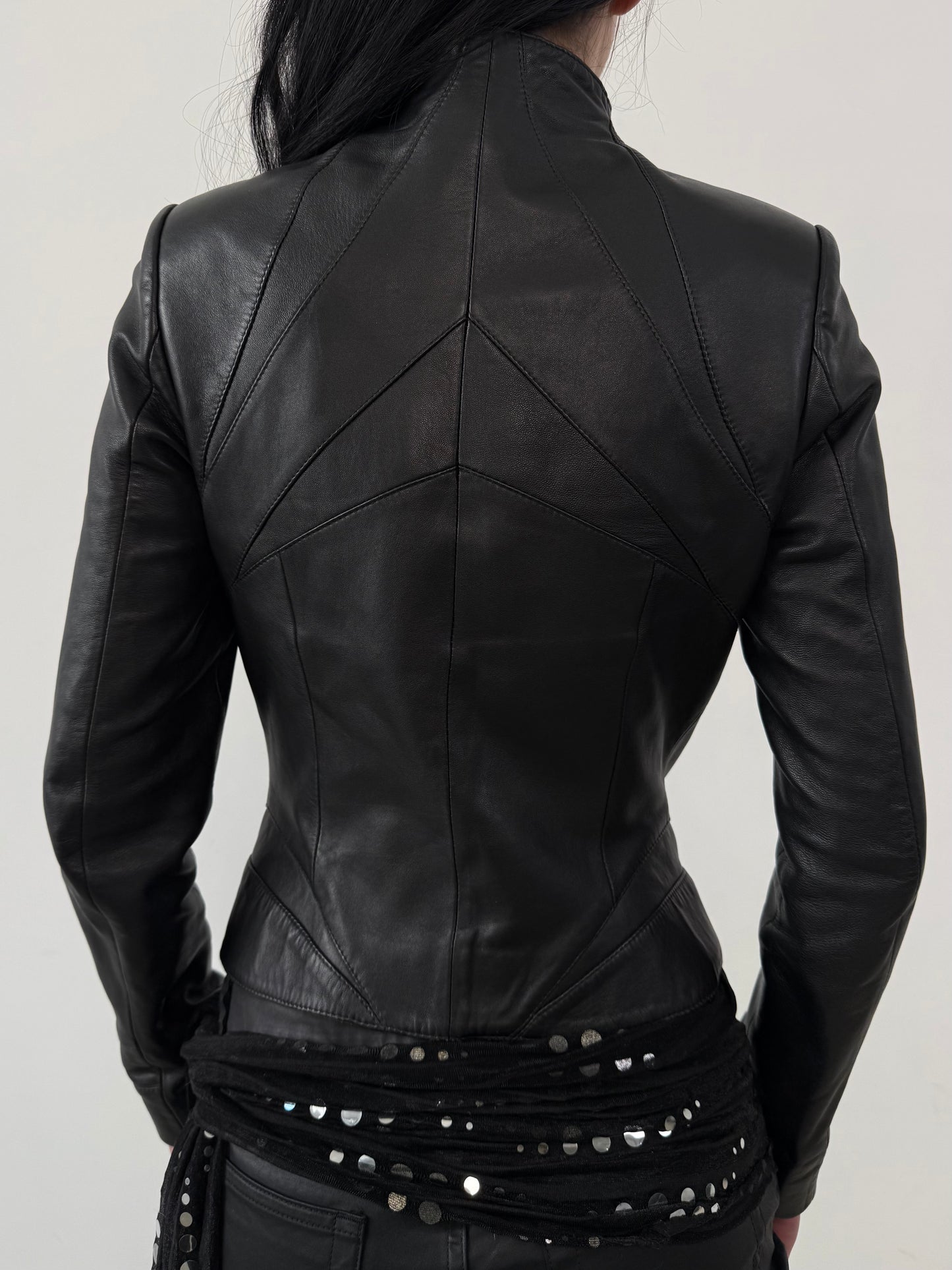 Vintage leather jacket TWINKLING GLOBAL