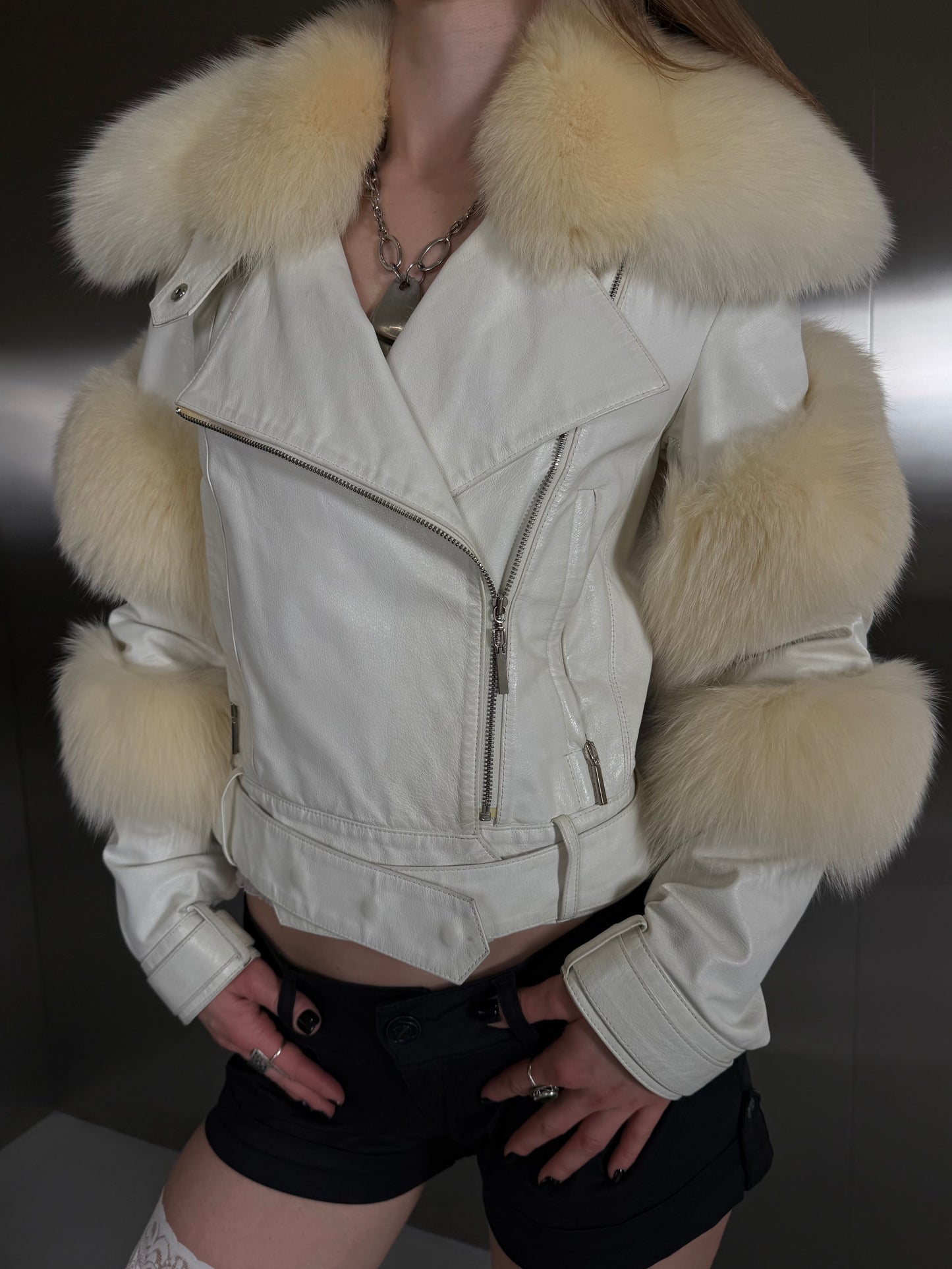 Vintage leather jacket TWINKLING GLOBAL