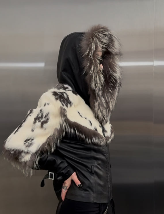 Vintage leather  jacket  - TWINKLING GLOBAL