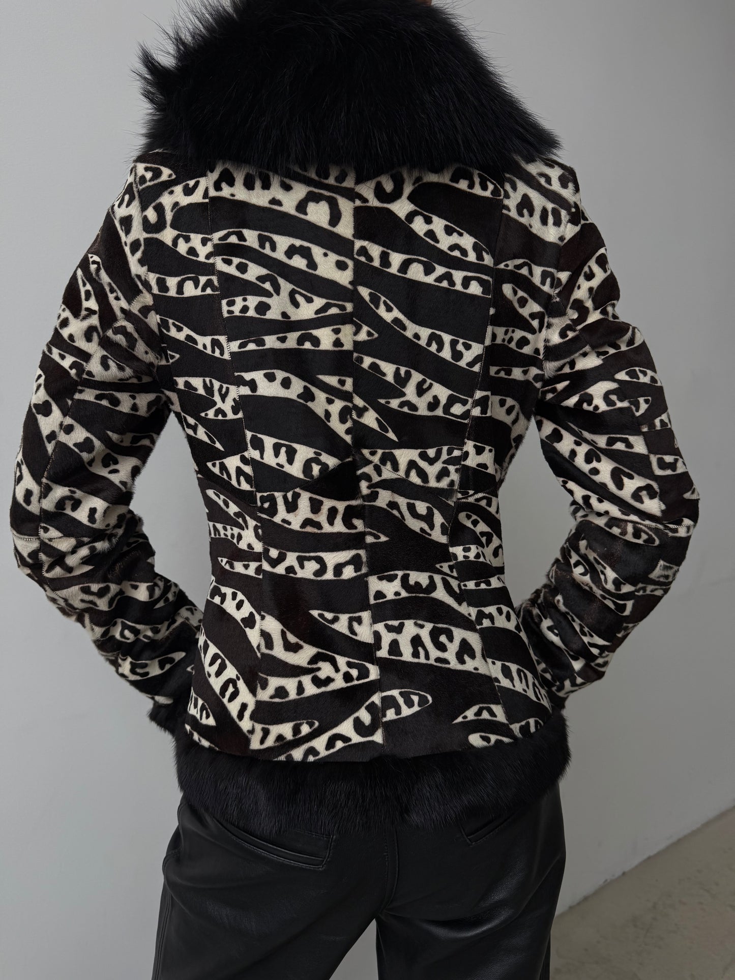 Vintage leather jacket TWINKLING GLOBAL