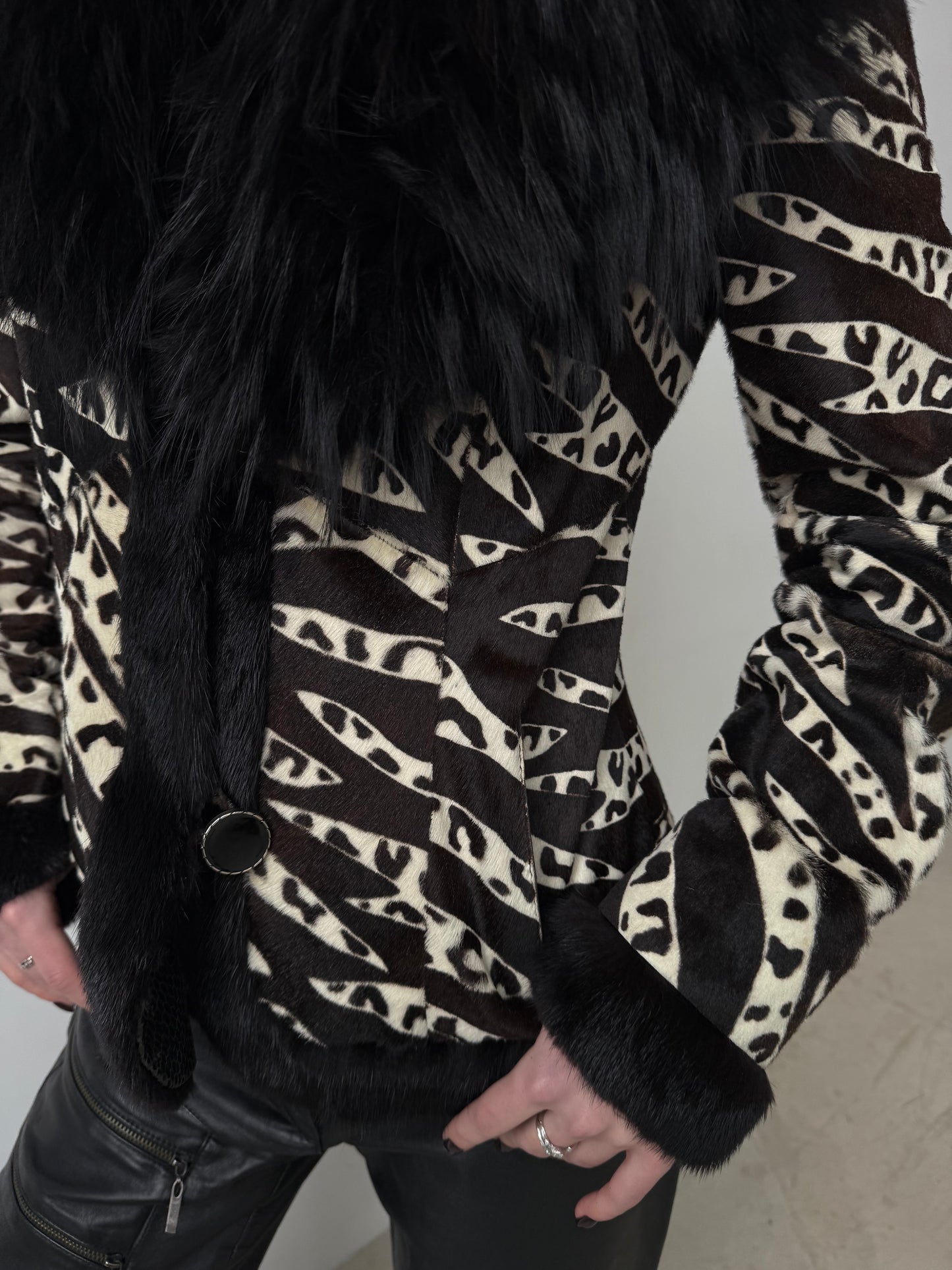 Vintage leather jacket TWINKLING GLOBAL