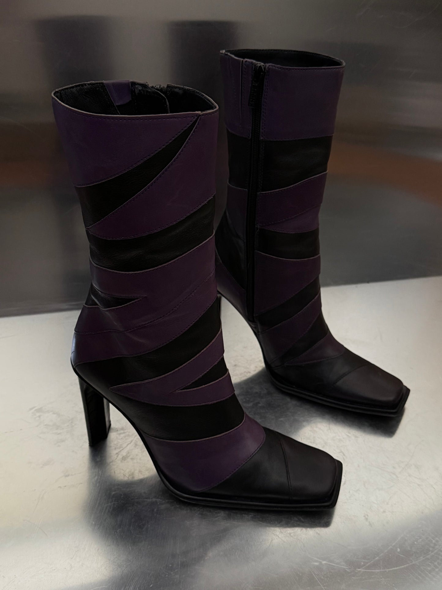 Vintage leather boots Bronx TWINKLING GLOBAL