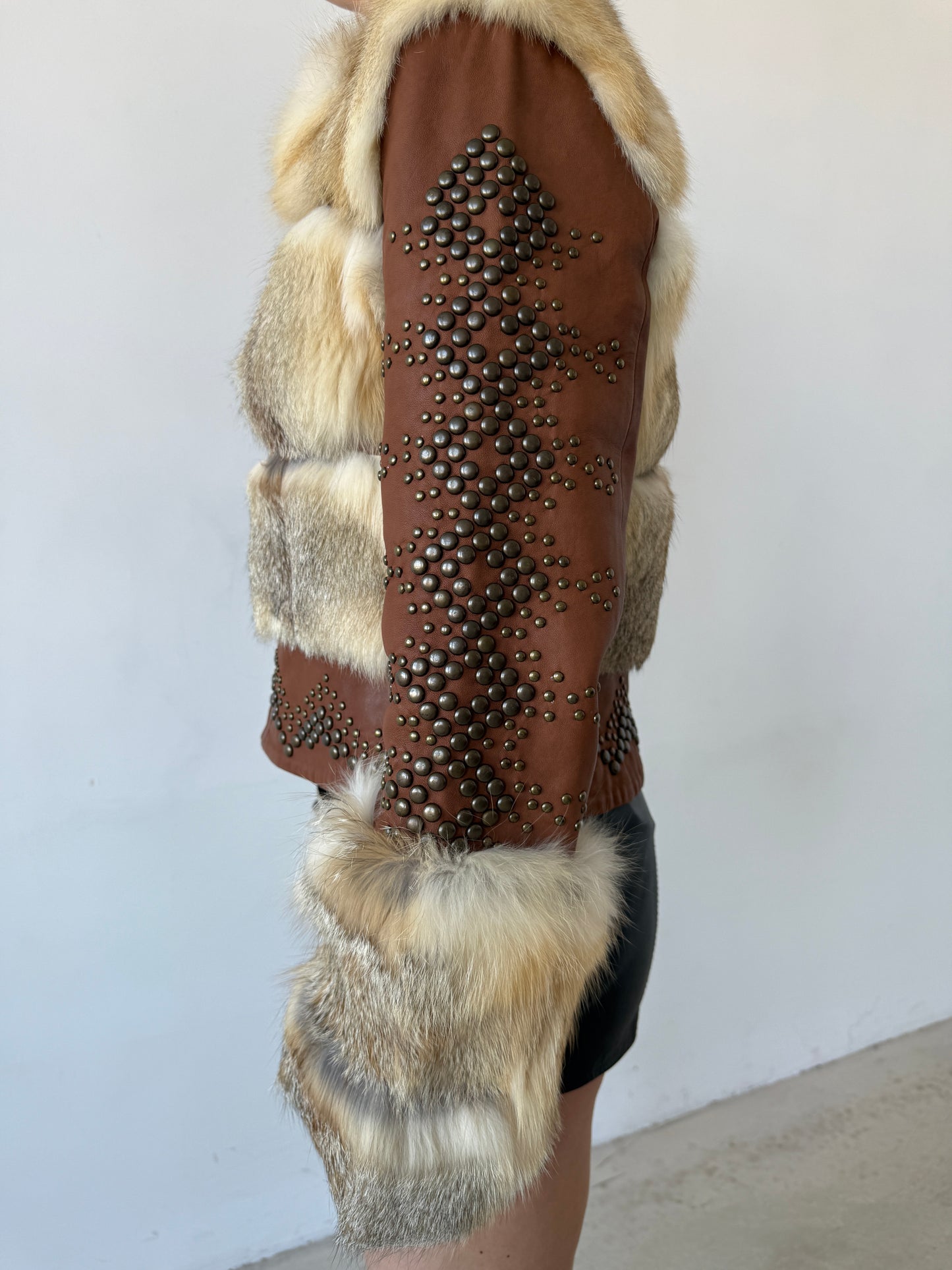 Vintage leather jacket TWINKLING GLOBAL