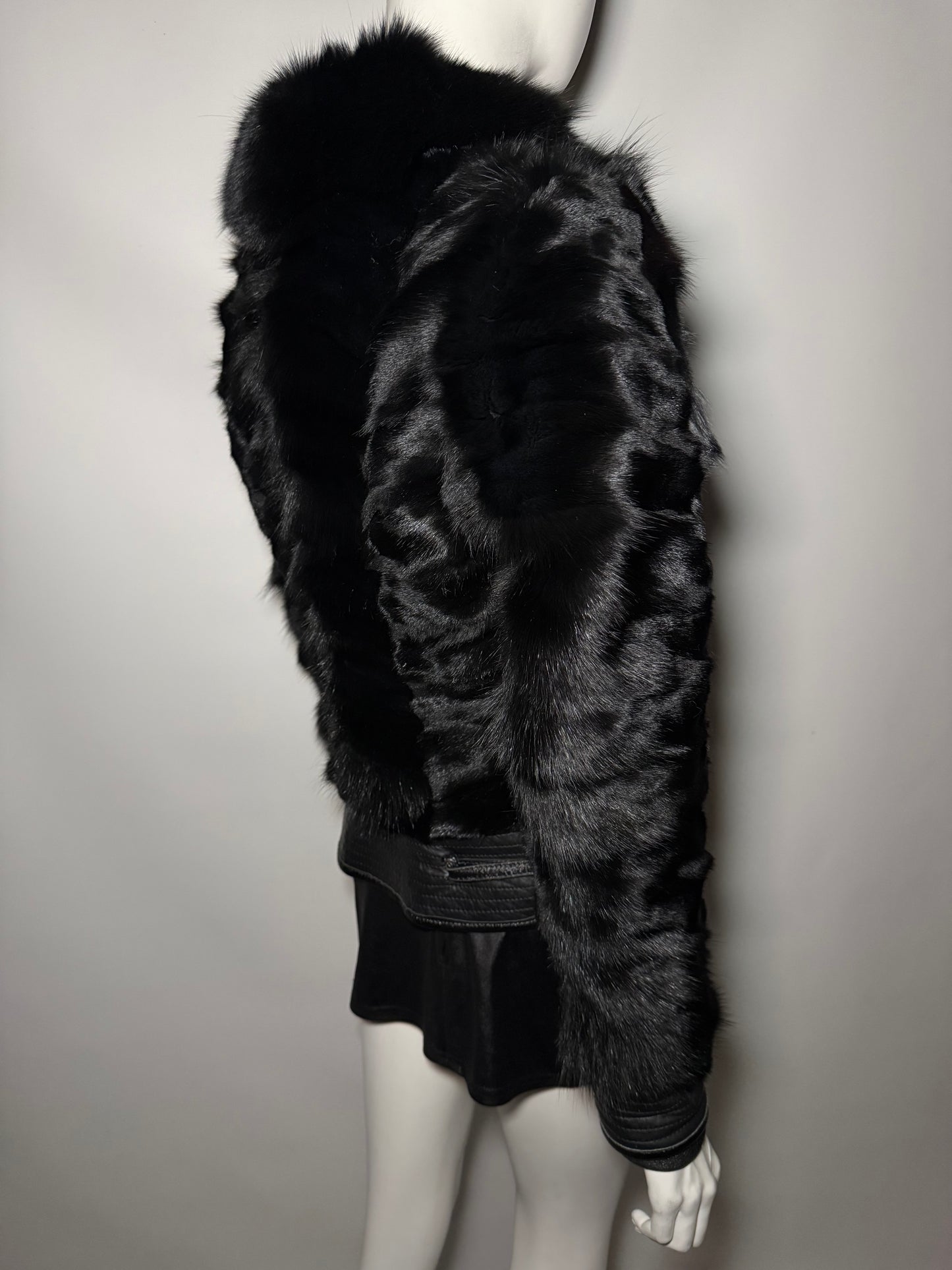 Vintage leather jacket TWINKLING GLOBAL