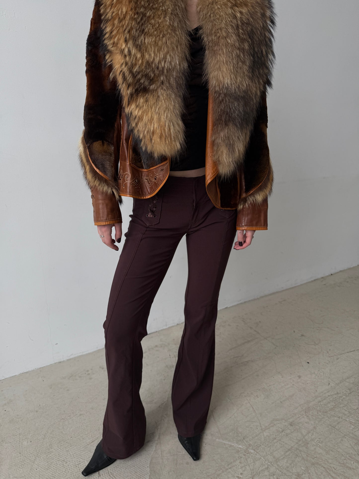 Vintage leather jacket TWINKLING GLOBAL