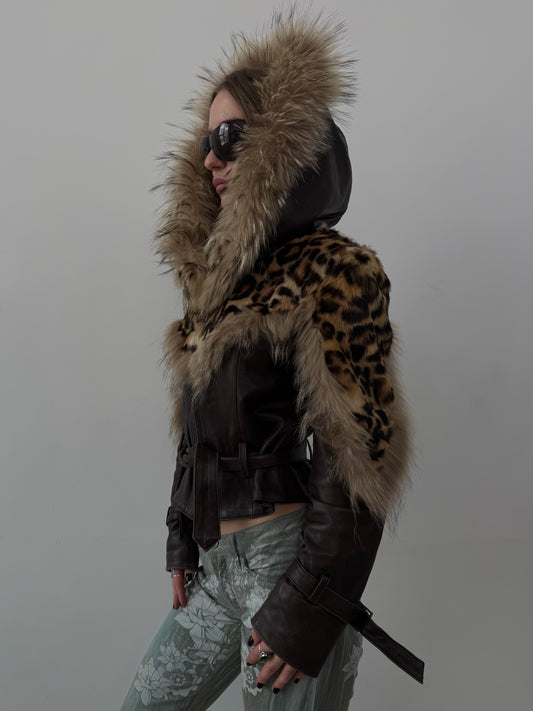 Vintage leather jacket TWINKLING GLOBAL