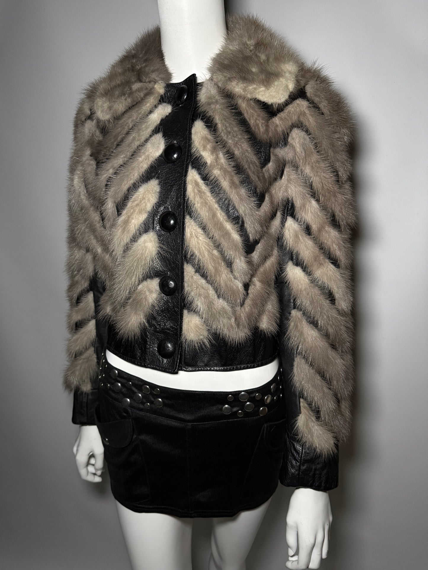 Vintage leather jacket Twinkling Global