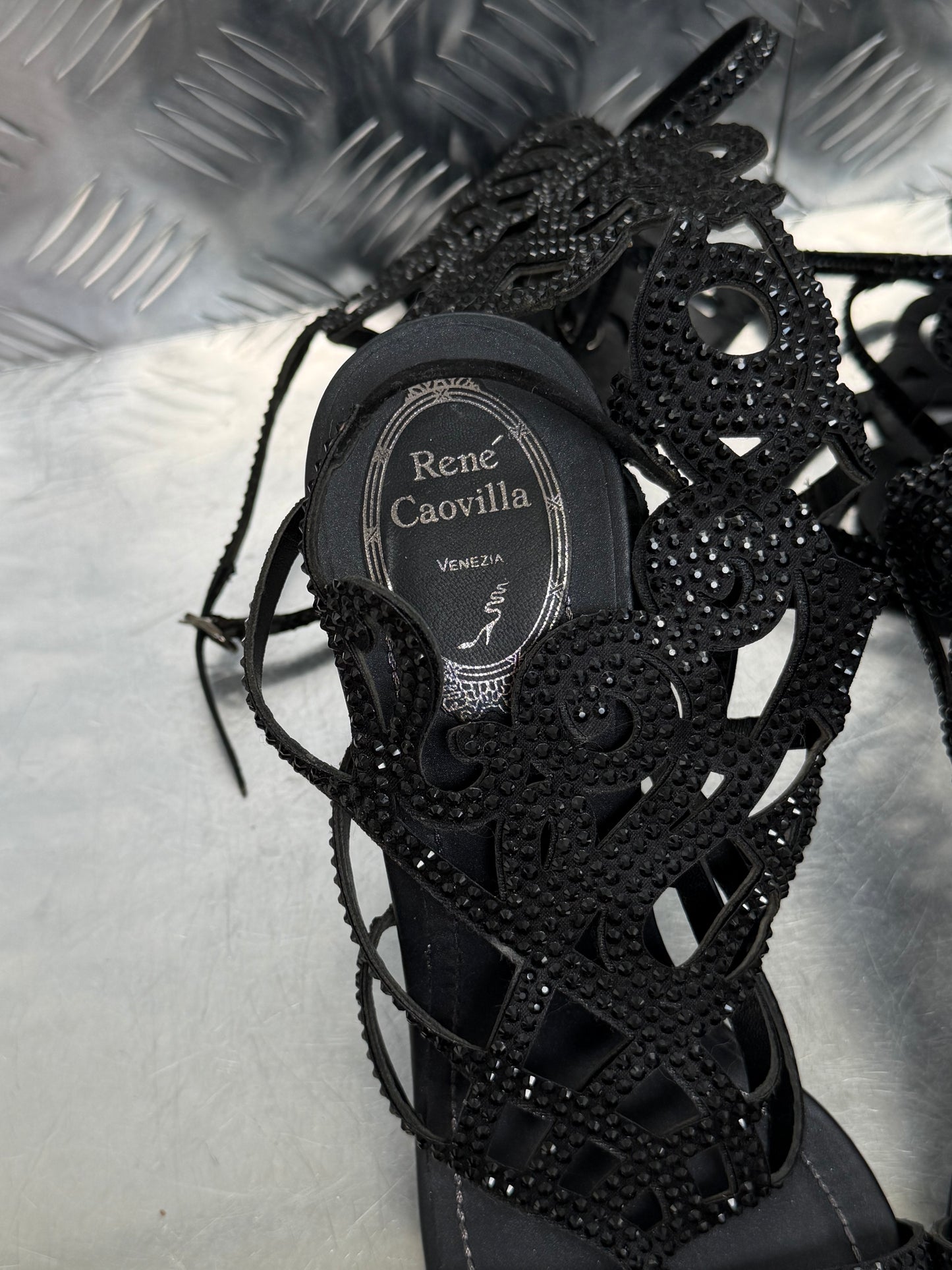Rene Caovilla Swarovski gladiator sandals TWINKLING GLOBAL