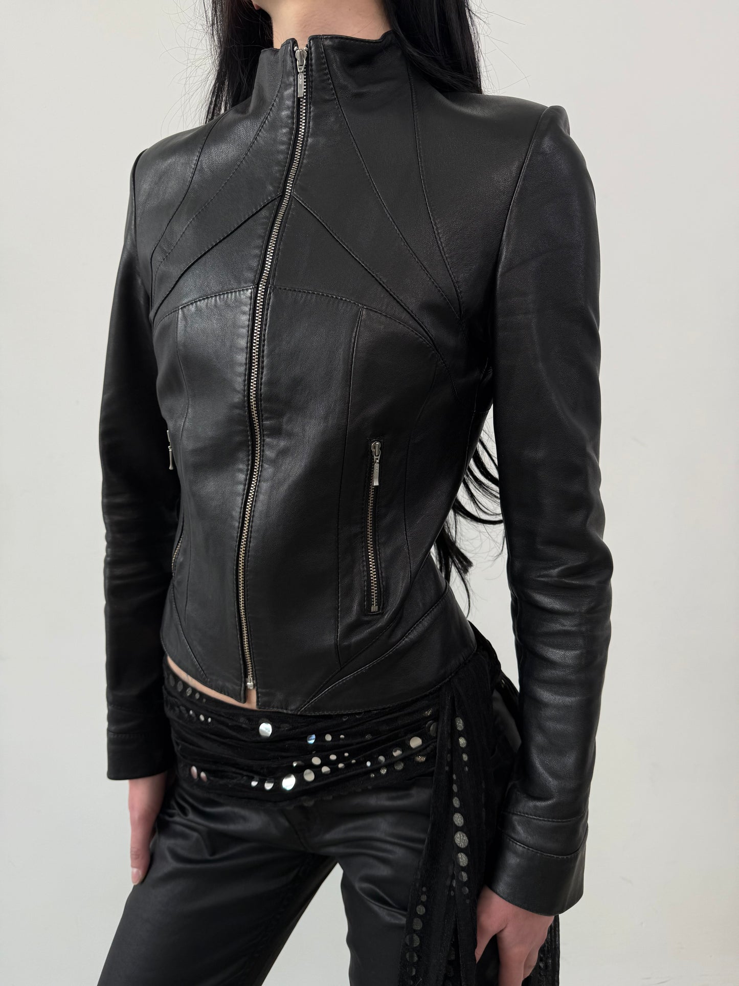 Vintage leather jacket TWINKLING GLOBAL