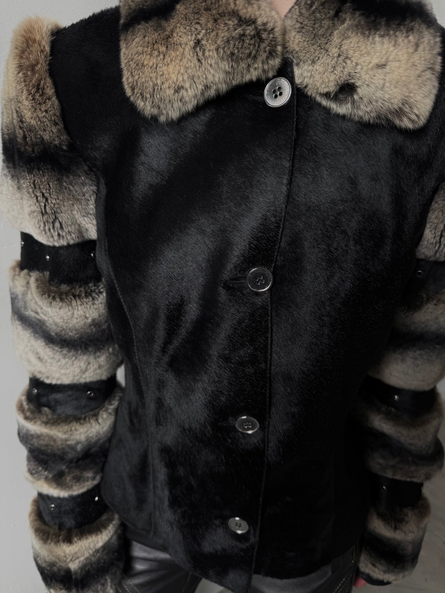 Vintage leather jacket TWINKLING GLOBAL