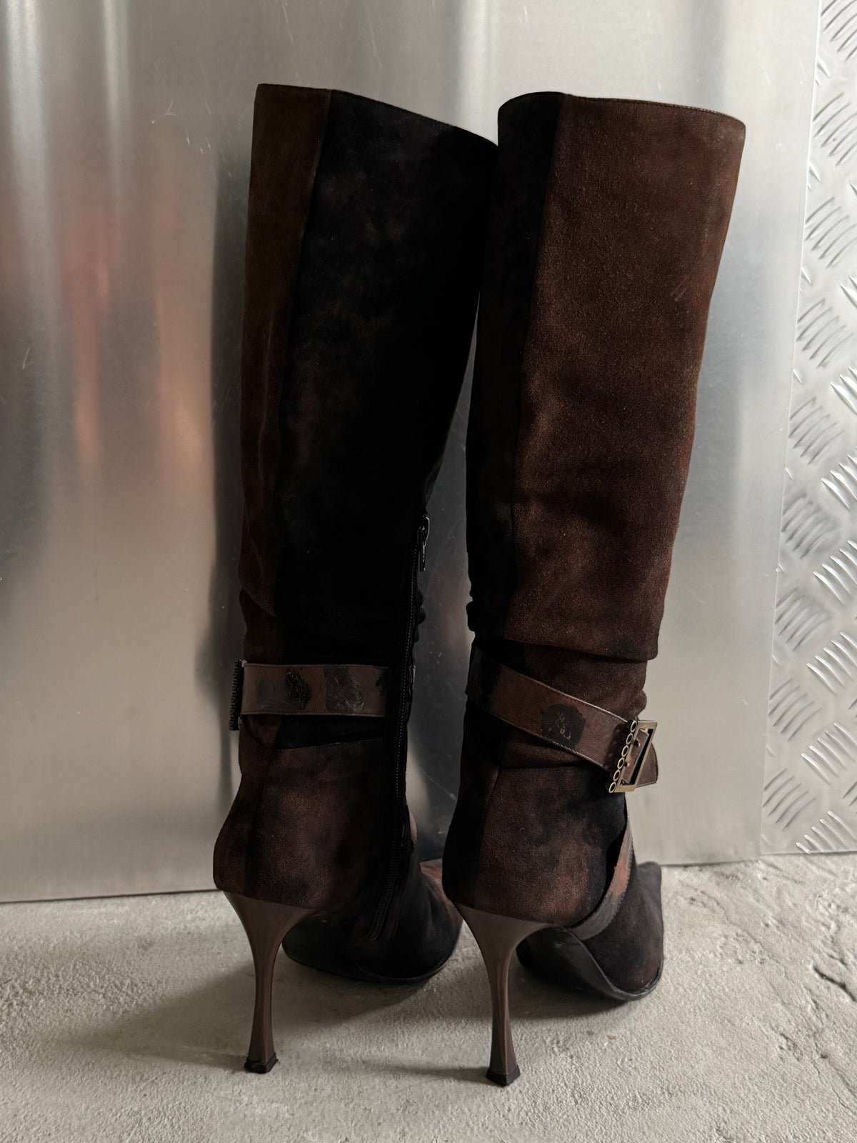Vintage Loretta Pettinari pointed suede boots TWINKLING GLOBAL