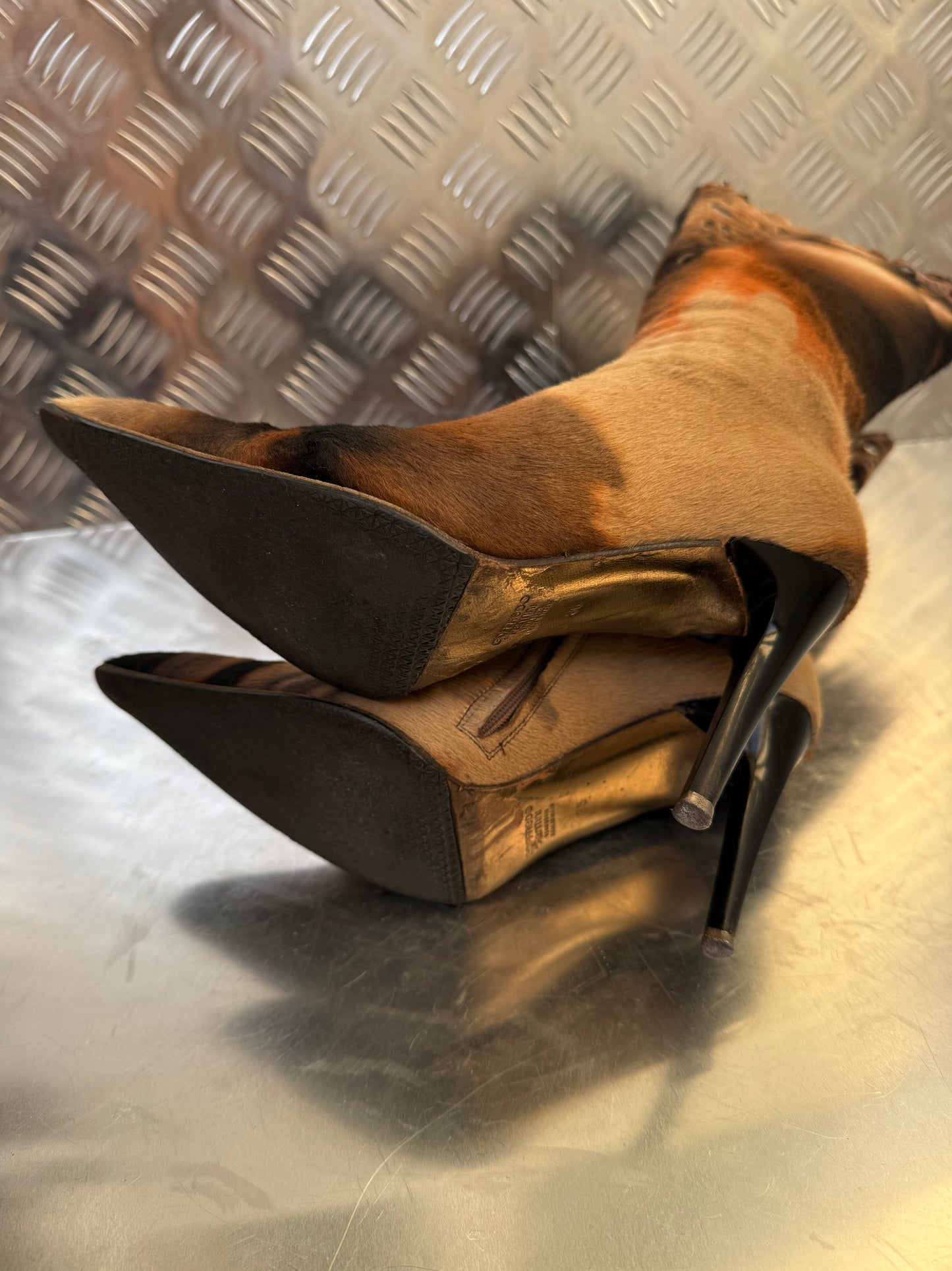 Vintage Italian leather boots Twinkling Global