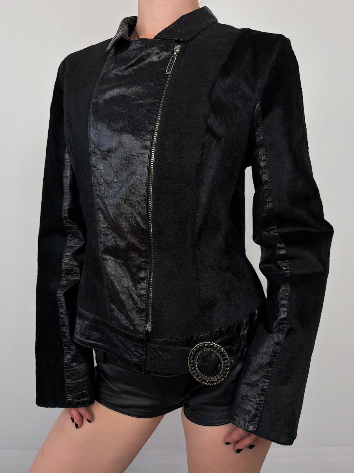 Vintage leather jacket TWINKLING GLOBAL