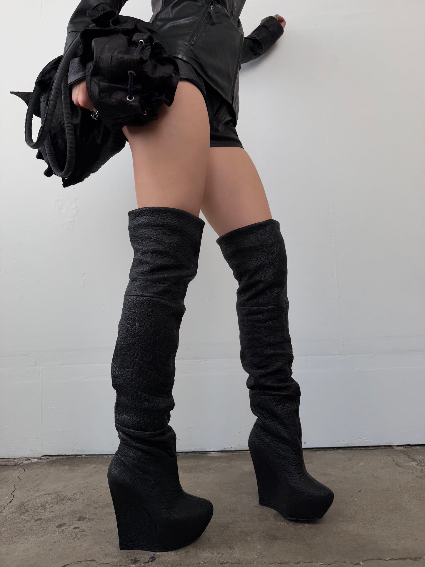 Archive Rock & Republic leather over-the-knee platform boots TWINKLING GLOBAL