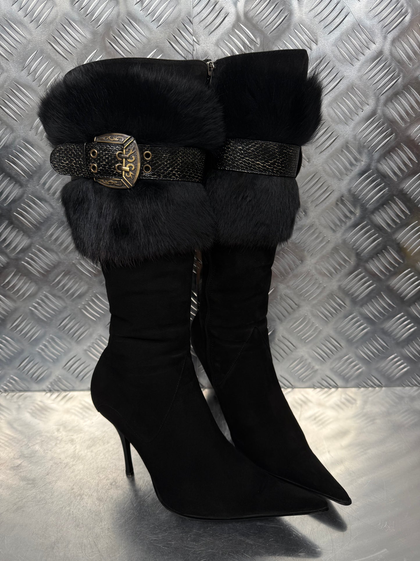 Vintage suede leather boots TWINKLING GLOBAL