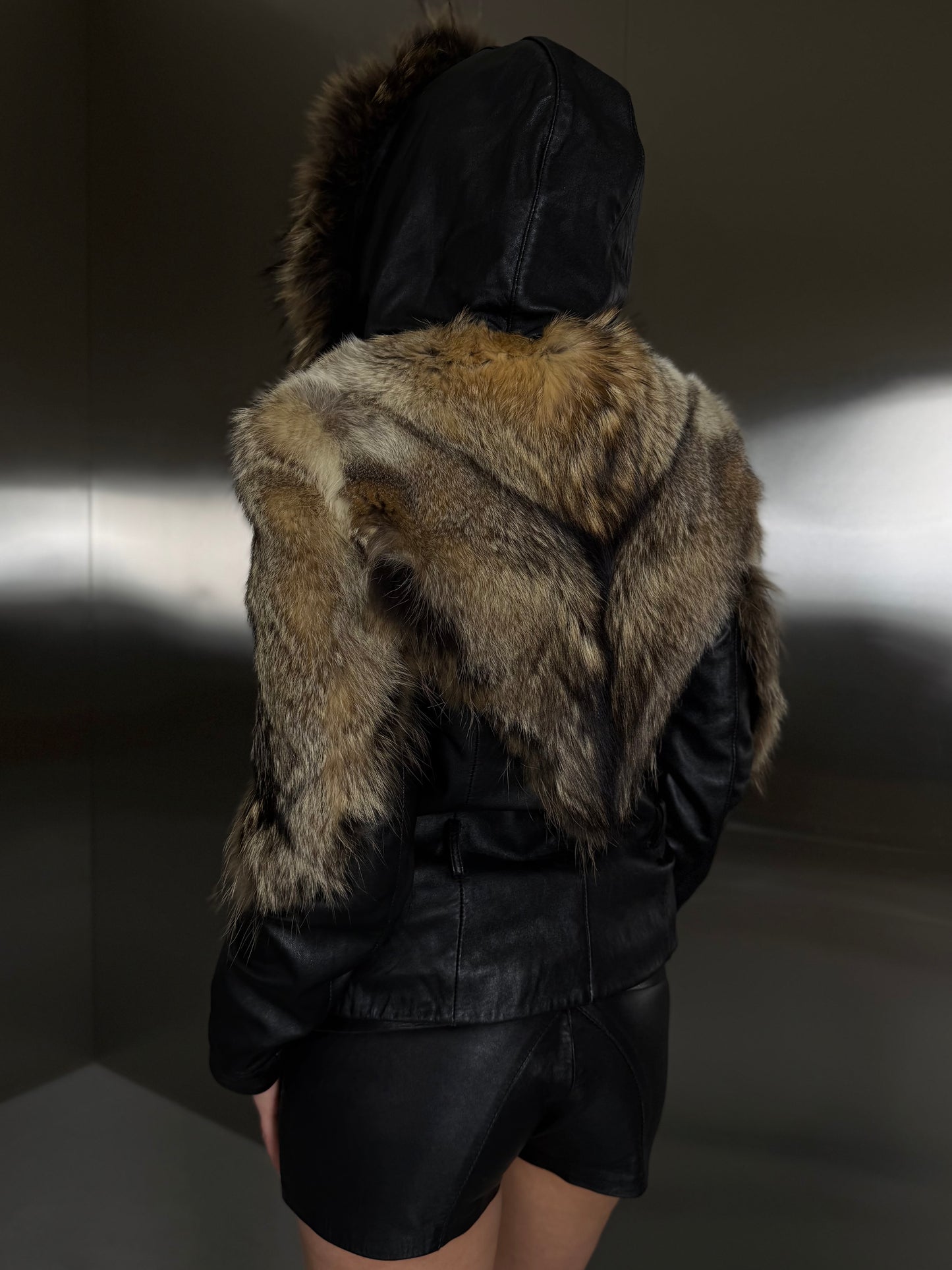 Vintage leather jacket TWINKLING GLOBAL