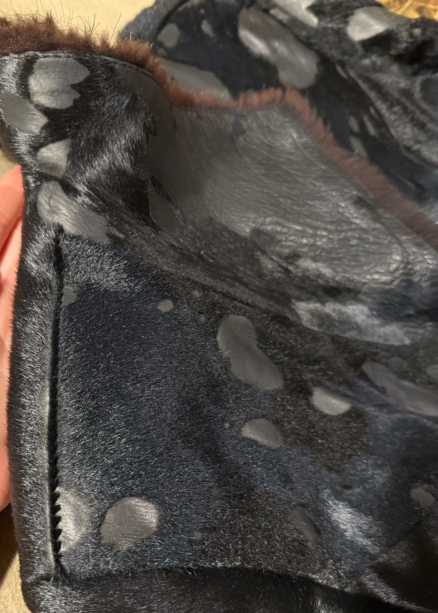 Vintage jacket black-blue mix TWINKLING GLOBAL